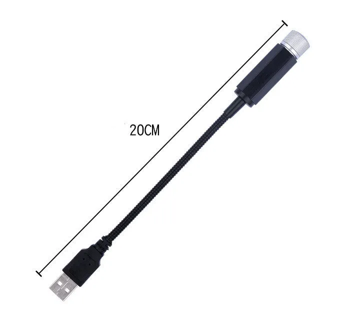 Purple starry sky car roof light with USB hose connection for GM vehicles