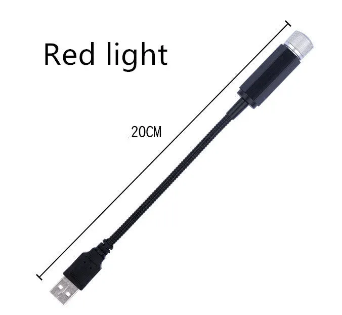 Purple starry sky car roof light with USB hose connection for GM vehicles