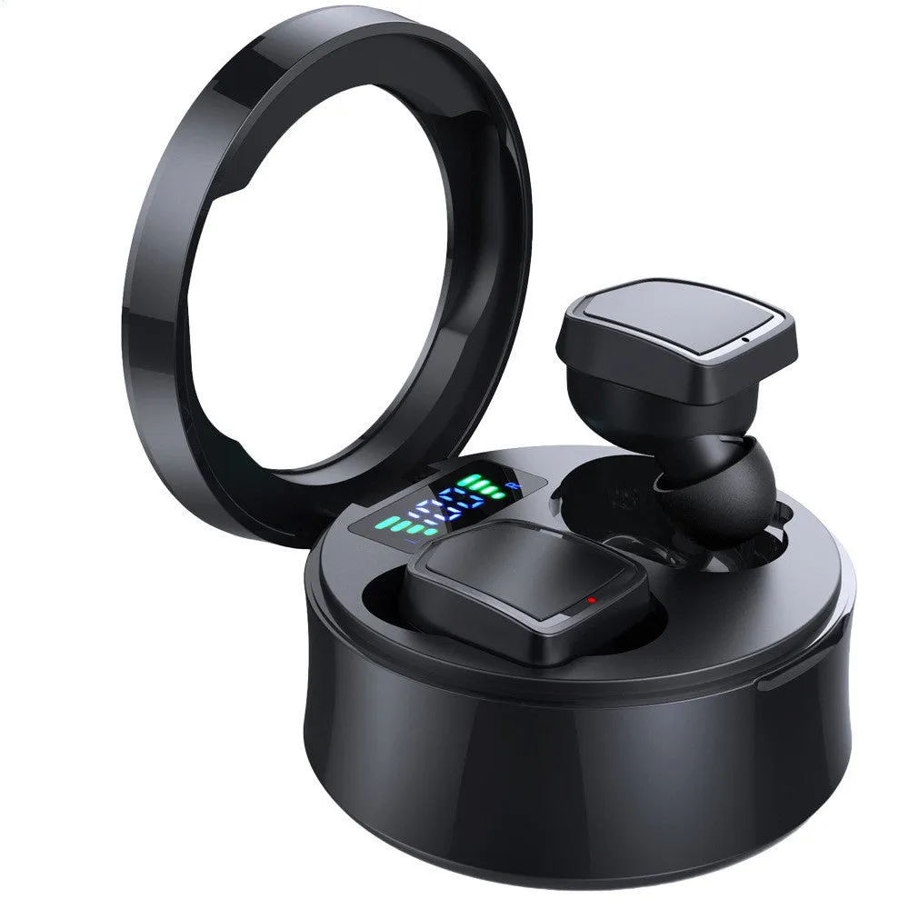 Bluetooth TWS wireless sport earbuds with charging case in black white and colour options