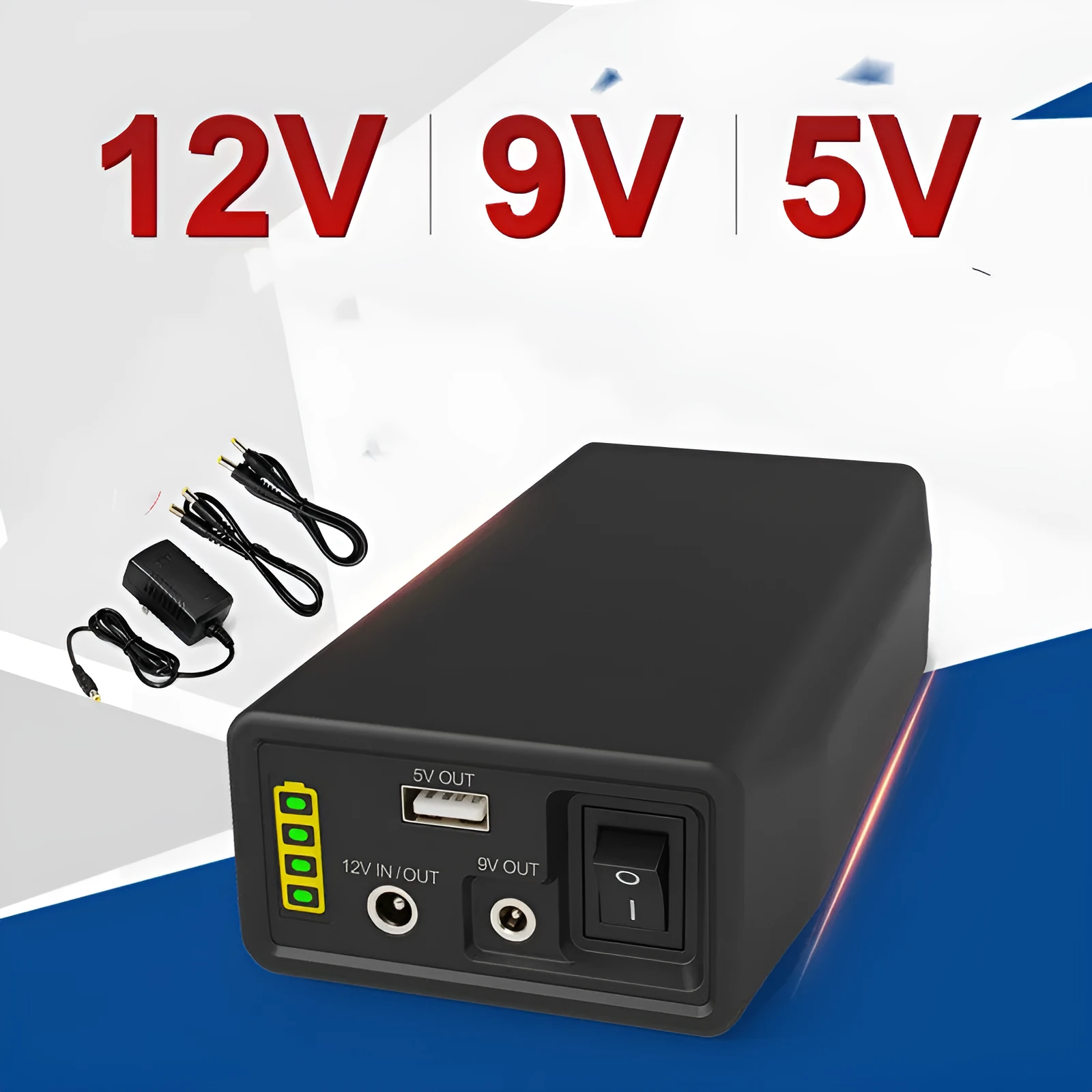 LF4100 12V lithium iron phosphate battery with 9V output measuring 168x89.2x43mm