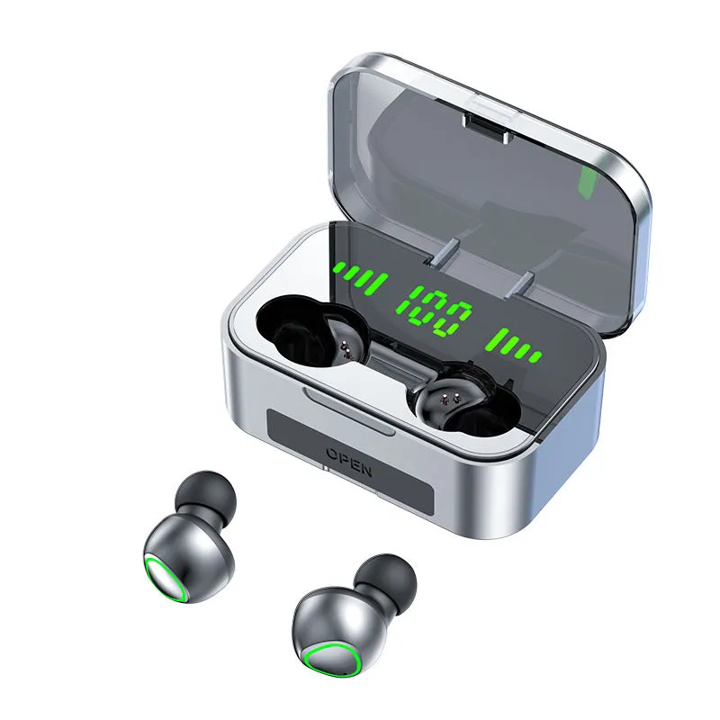 Bluetooth 5.3 wireless gaming headset with touch controls and earplug design