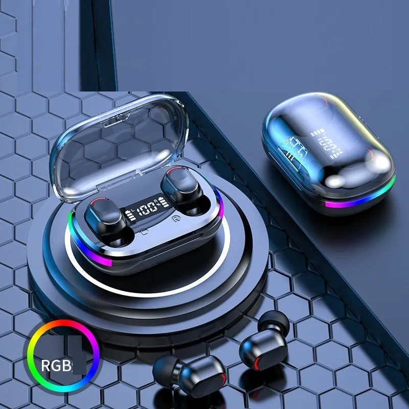 Bluetooth 5.3 wireless gaming headset with touch controls and earplug design