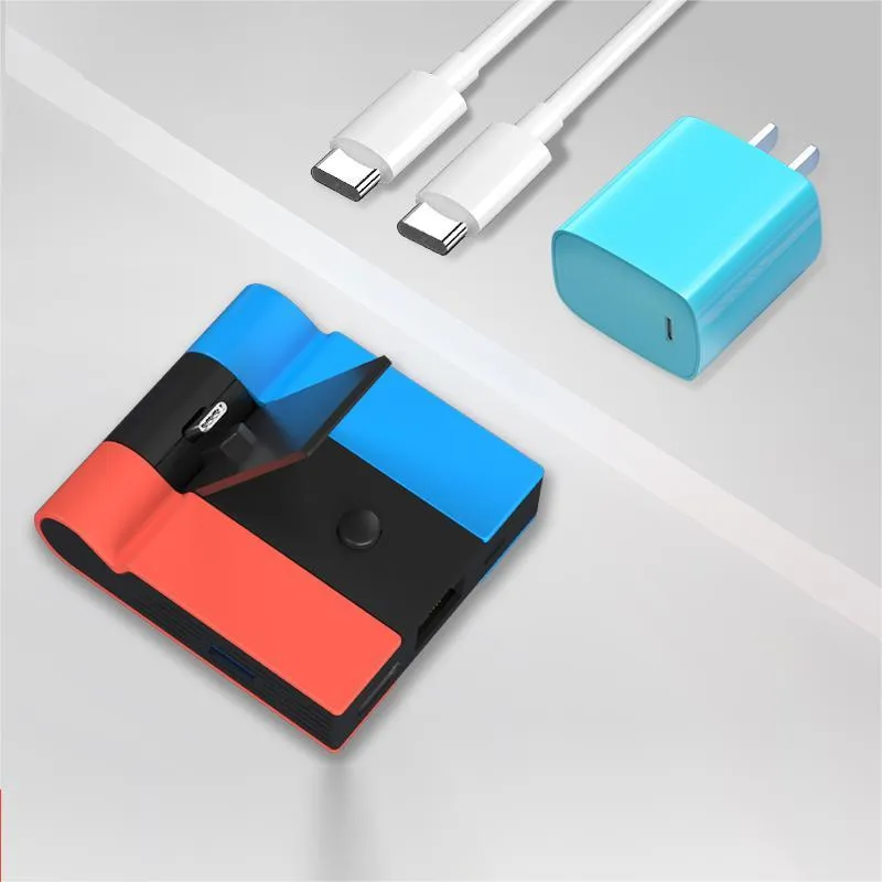 Portable game console adapter extension with aluminium alloy housing for 4K projection.