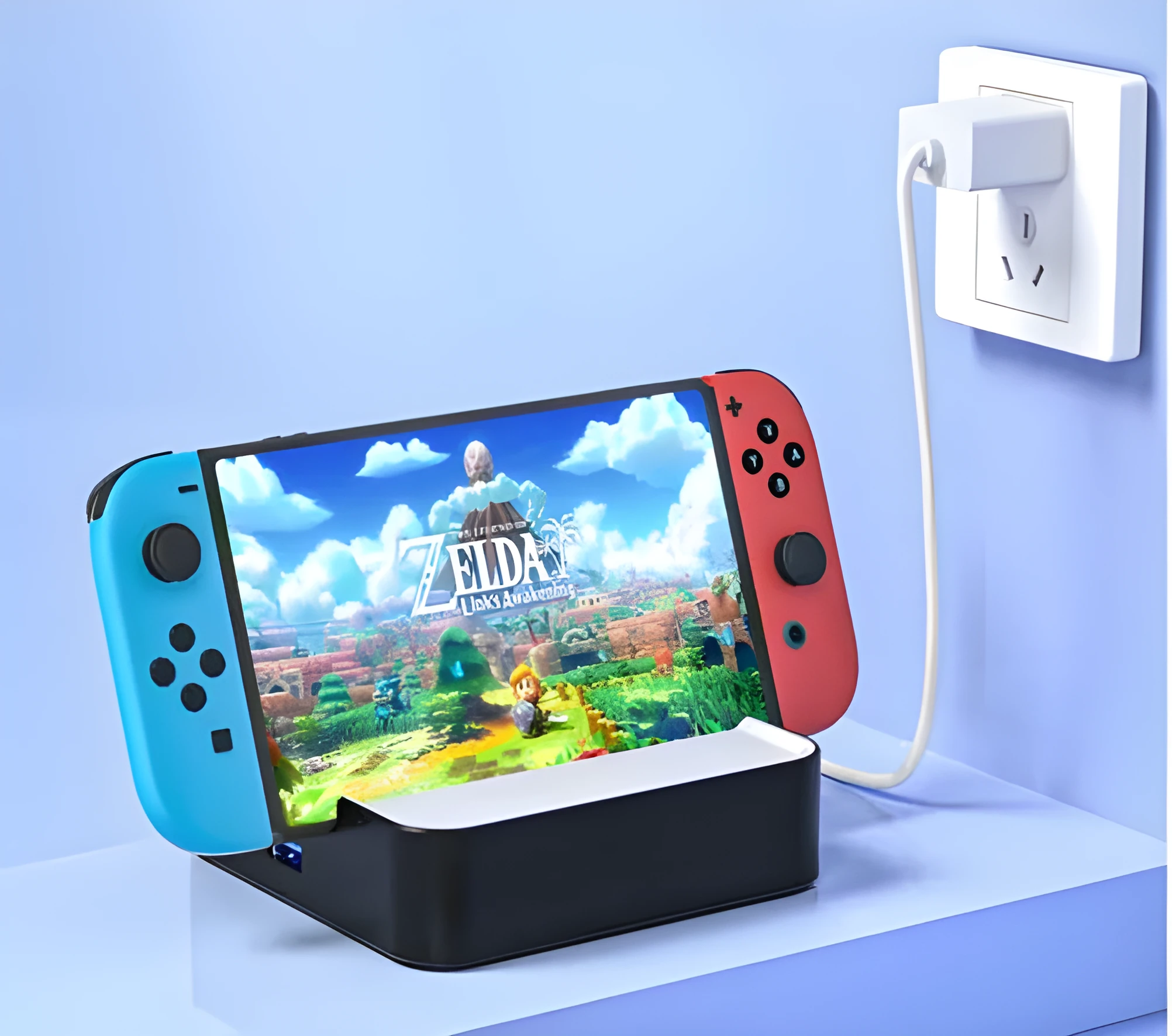 Portable game console adapter extension with aluminium alloy housing for 4K projection.