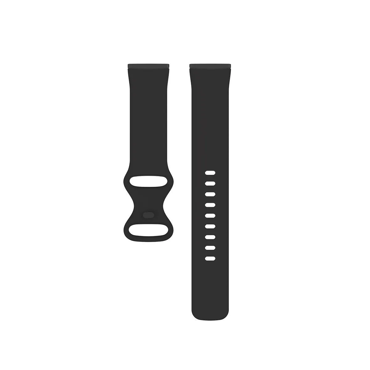 Fitbit Versa3 smartwatch replacement strap in TPU silicone, shown in multiple colour options.