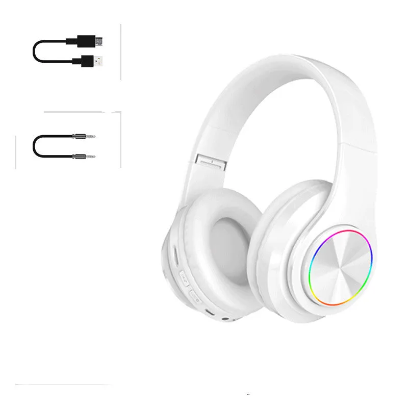 IP878 folding Bluetooth and wired headset for mobile phones in black, blue, or white