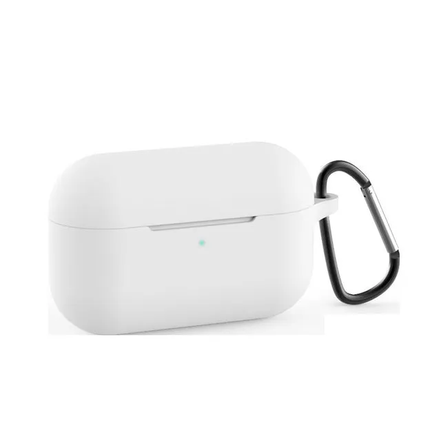 Soft silicone protective cover for AirPods Pro wireless earbud case in multiple colour options.