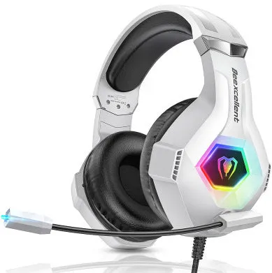 Thunder Wear Luminous gaming headset with LED lights in black and blue colour option