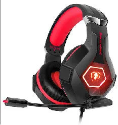 Thunder Wear Luminous gaming headset with LED lights in black and blue colour option