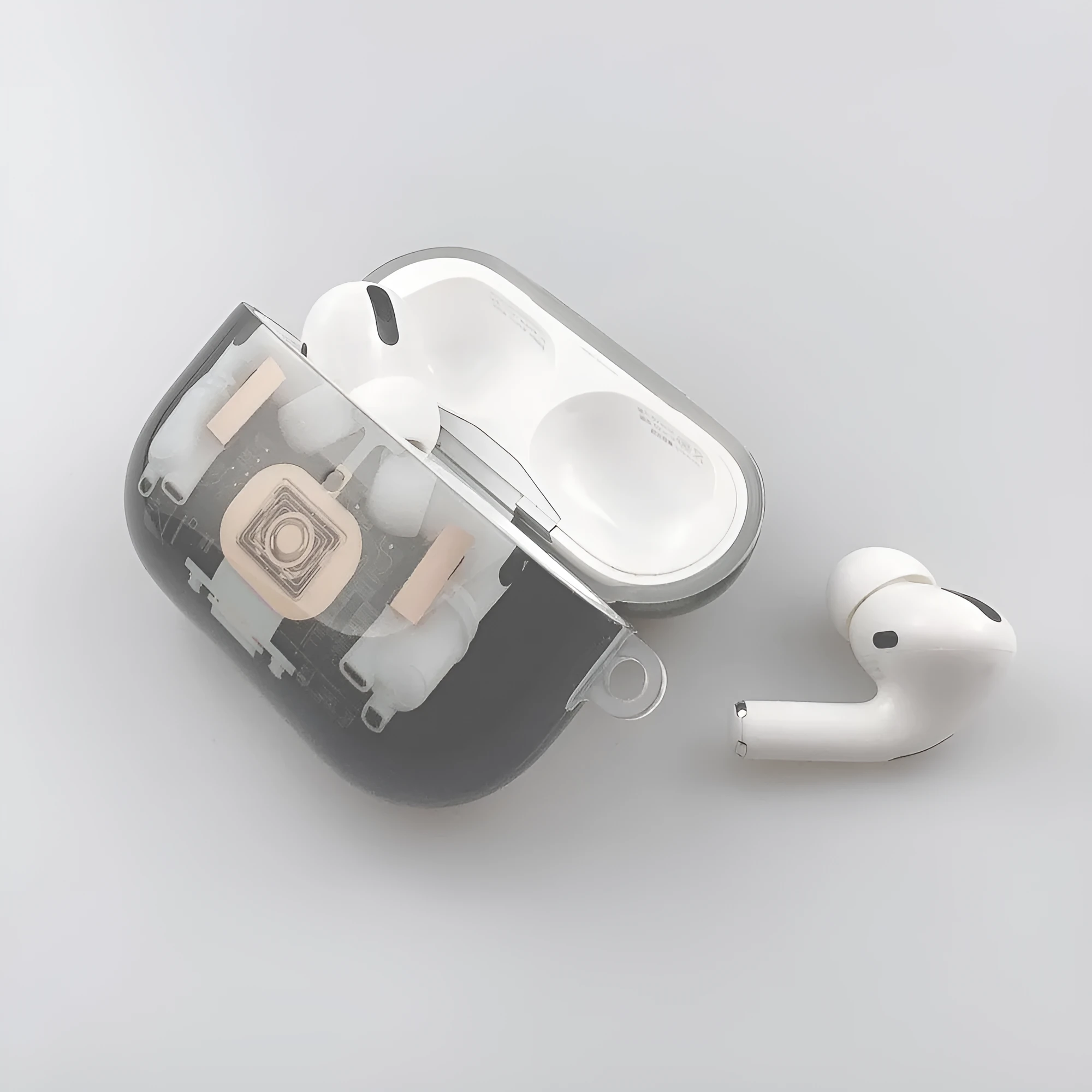 Steampunk mechanical design soft TPU protective case for Apple AirPods 1st and 2nd generation