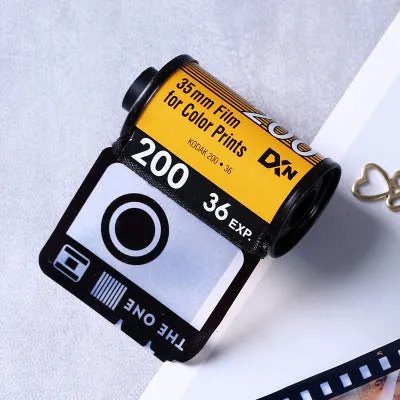 Memory colour film album in a Kodak yellow wooden box with tote bag and gifts