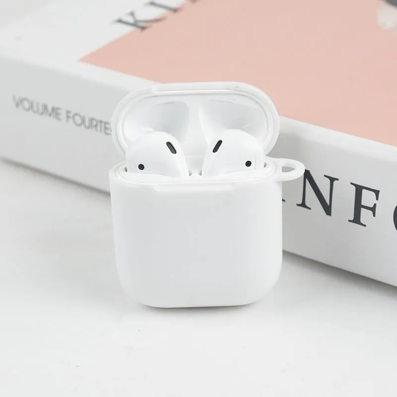 Silicone protective case for Bluetooth headset in assorted colours showing dimensions 56mm by 46mm by 22mm.