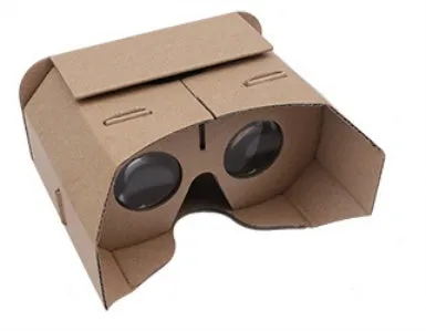 Photo colour cardboard VR glasses for smartphones on a 153mm x 83mm headset.