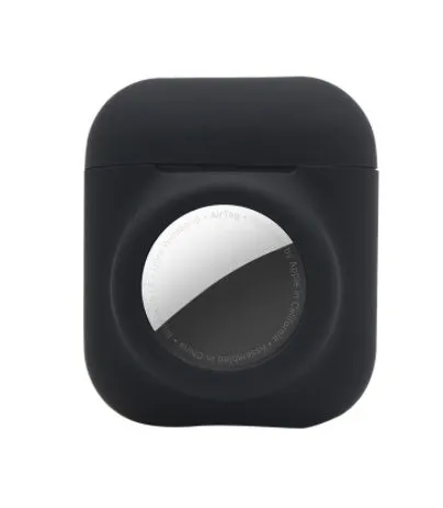 AirTag silicone protective sleeve in flip cover style showing colour options including luminous green and wine red