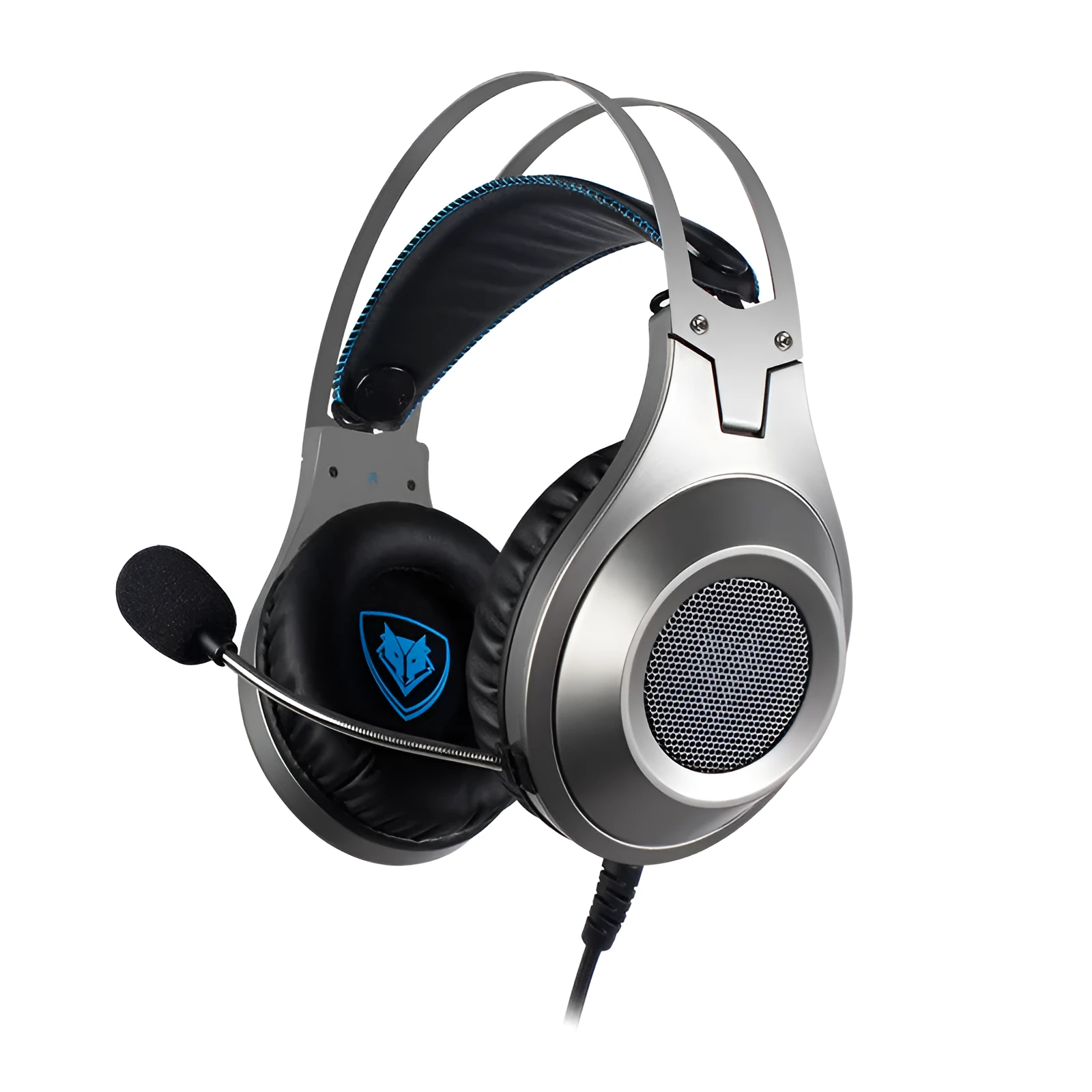 NUBWO N2 black over-ear gaming headset with microphone and 3.5mm cable