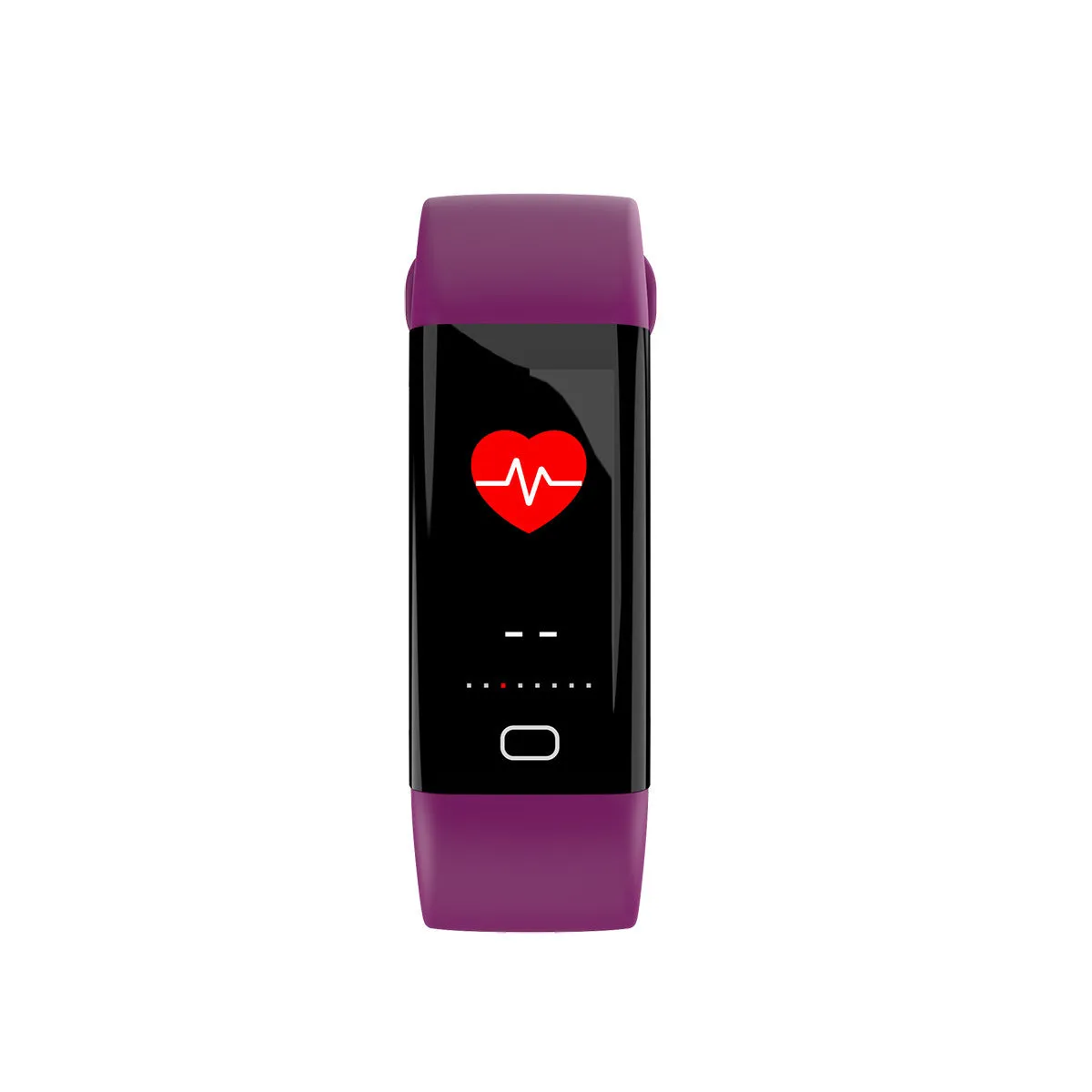 Big screen smart fitness band with IP68 waterproof rating on a wrist.