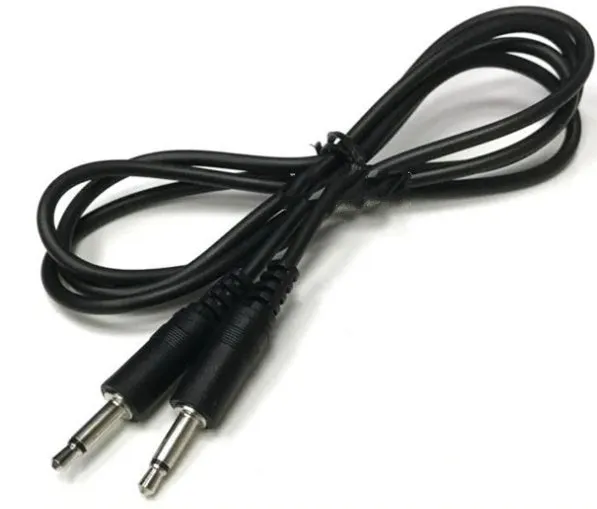 3.5 mm audio extender cable showing male plug and female socket connectors, 1 metre length