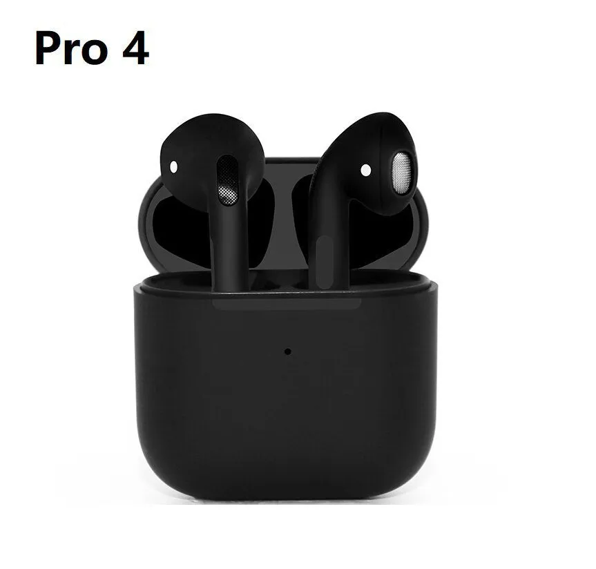 Pro4 Black and Pro4 White wireless in-ear Bluetooth sports headphones on a plain background.