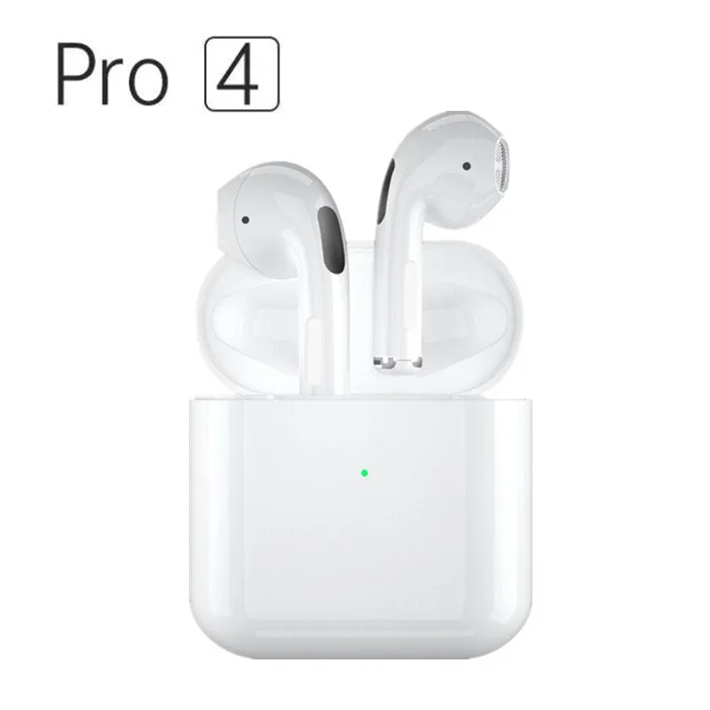 Pro4 Black and Pro4 White wireless in-ear Bluetooth sports headphones on a plain background.