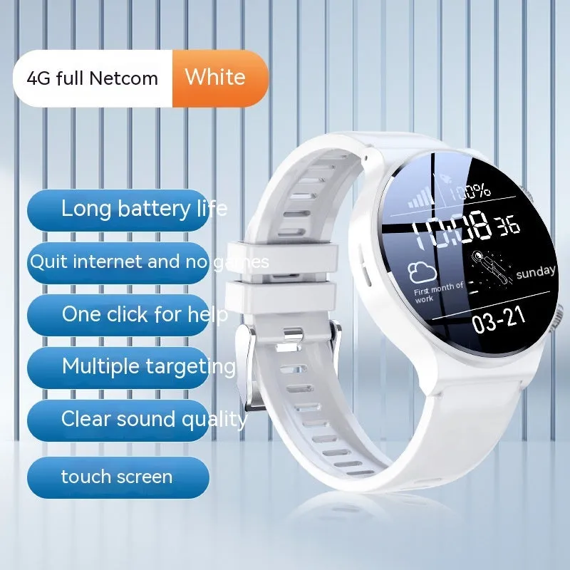 Smart watch with 1.28-inch screen showing time display, black colour variant on wrist