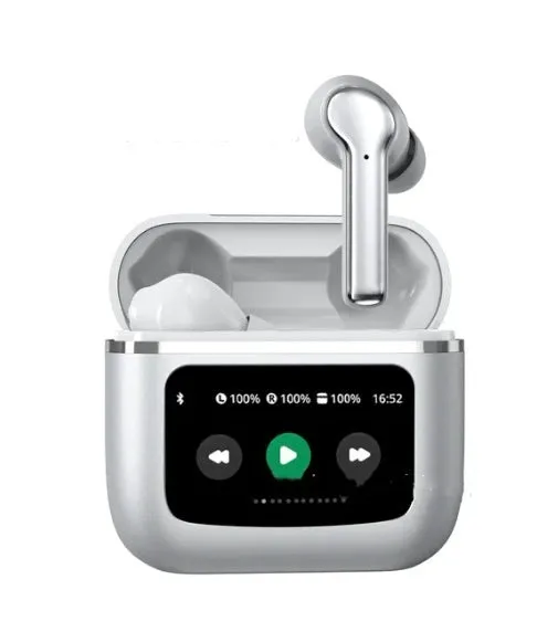 T68 PRO Wireless Bluetooth Headset in Black, Silver, or Champagne colour with a touch screen.