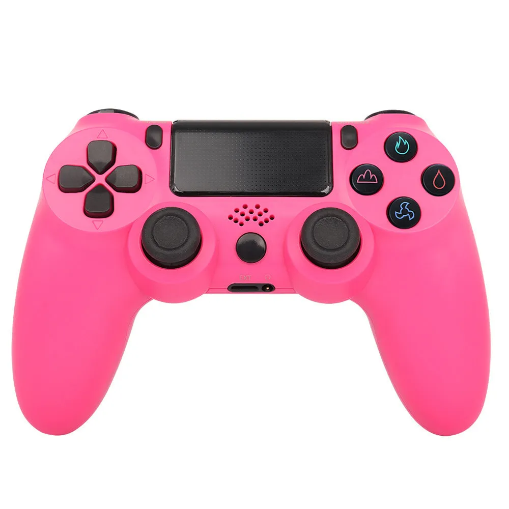 PS4 controller inside a protective grip case shown in a selection of different colours and patterns.
