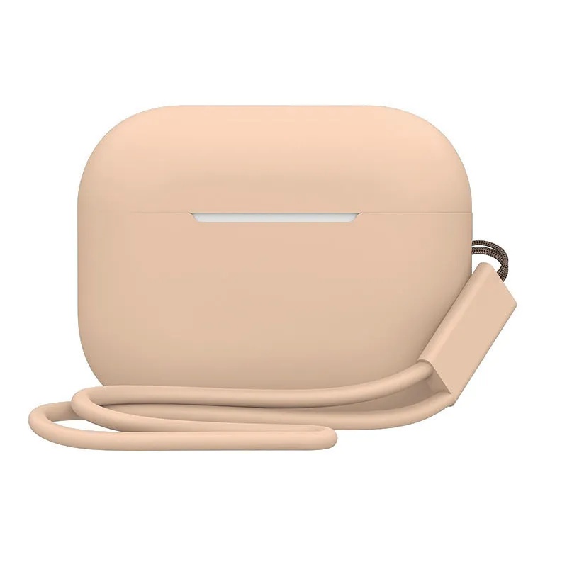 Silicone protective case with lanyard for AirPods Pro 2 charging case in multiple colour options