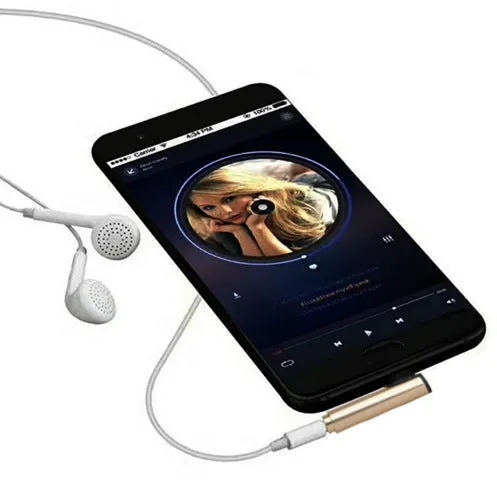 Aluminium Type-C to 3.5mm audio adapter showing elbow design in multiple colour options