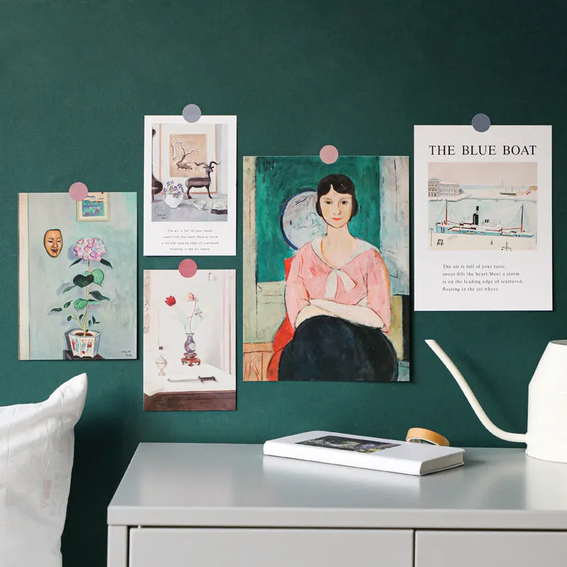 Nordic ins style Wind Decorative Card with hand-drawn illustration for wall decoration