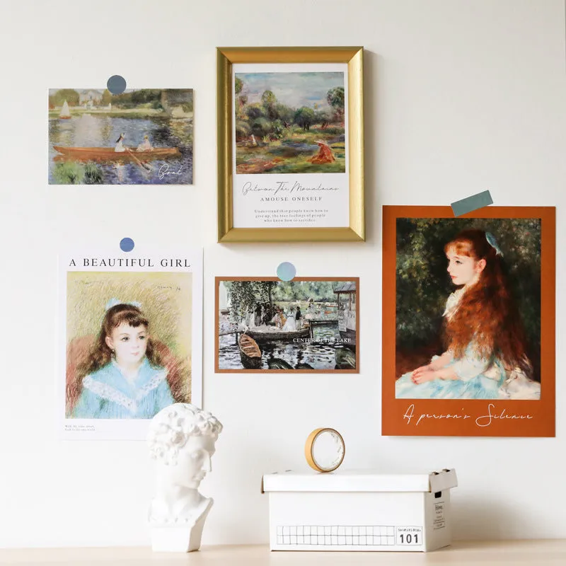 Nordic ins style Wind Decorative Card with hand-drawn illustration for wall decoration