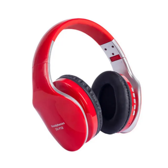 HobbyLane wireless Bluetooth headset in black, red or white with 40mm drivers and microphone