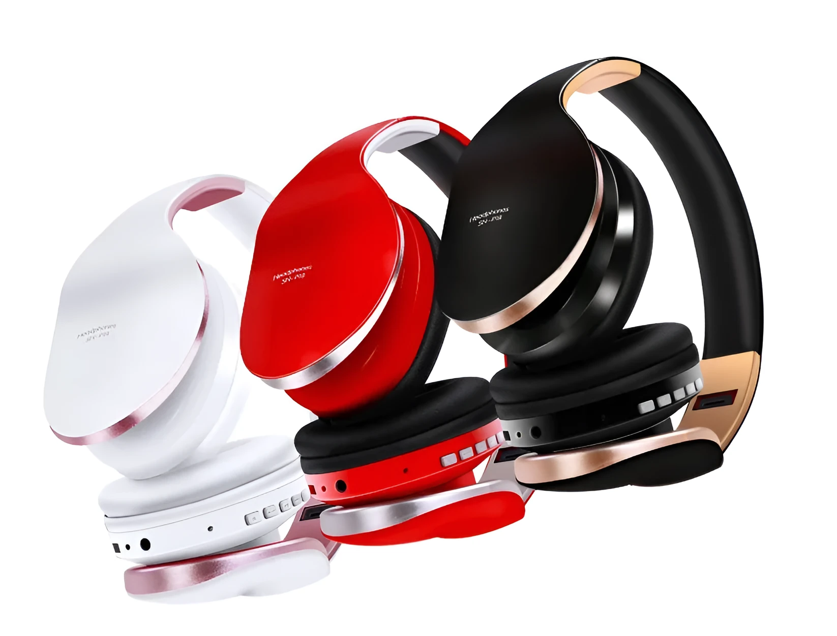 HobbyLane wireless Bluetooth headset in black, red or white with 40mm drivers and microphone