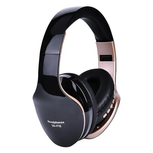 HobbyLane wireless Bluetooth headset in black, red or white with 40mm drivers and microphone