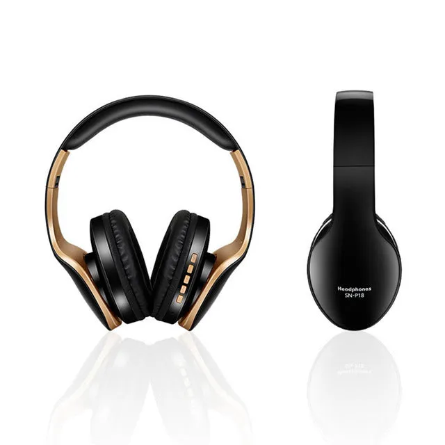 HobbyLane wireless Bluetooth headset in black, red or white with 40mm drivers and microphone