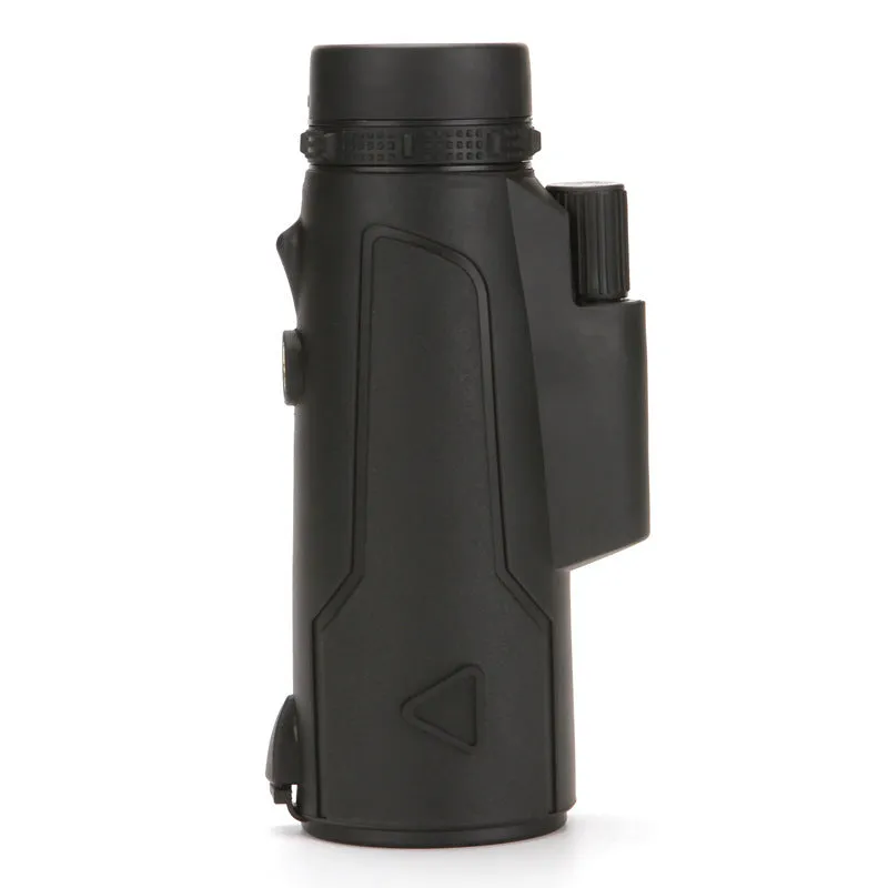 Black 20x50 monocular telescope with 12x magnification for outdoor observation