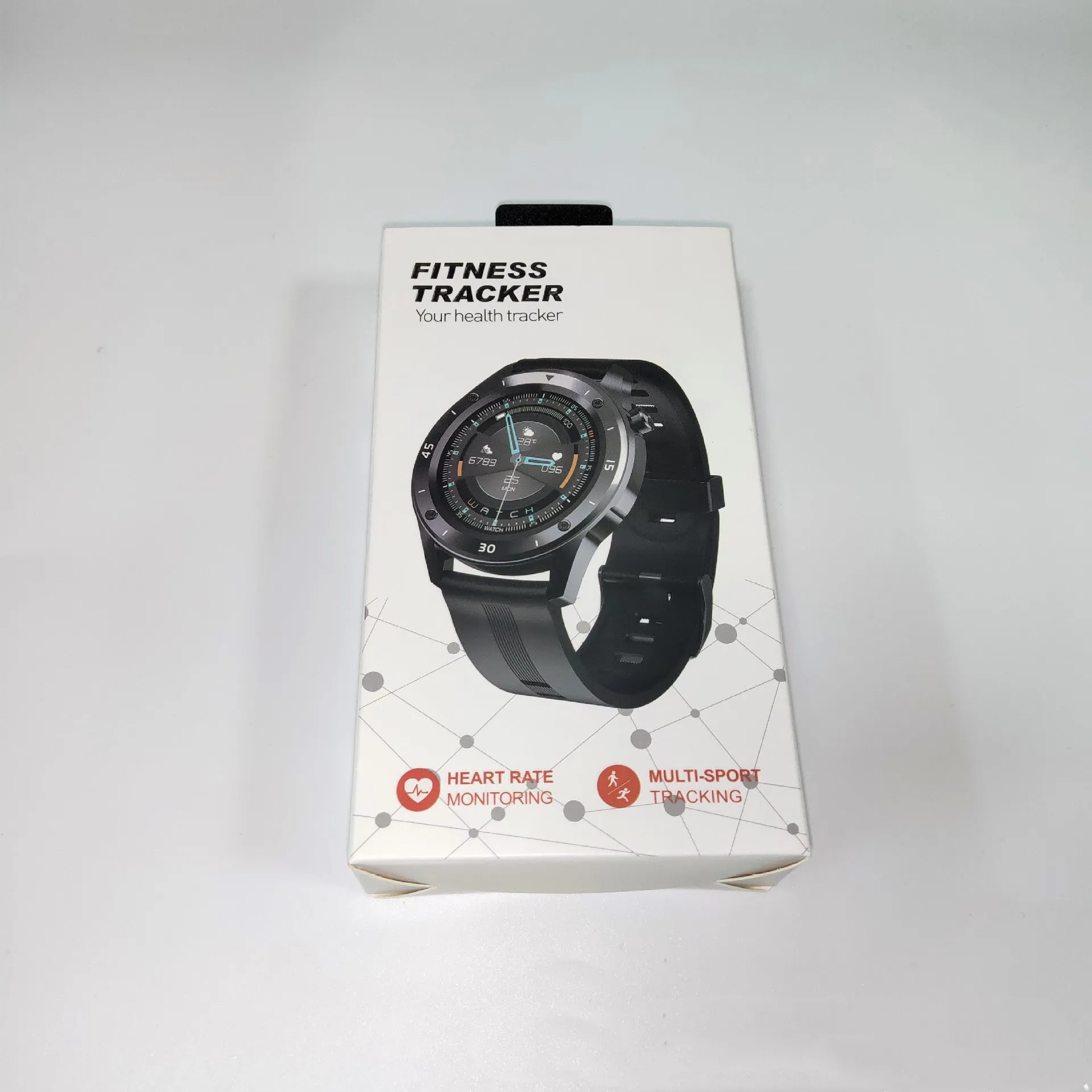 Waterproof smart watch with 1.54 inch screen compatible with Apple iPhone and Android devices