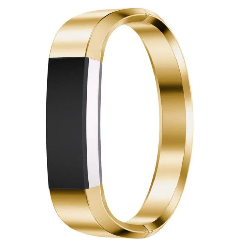 Stainless steel bracelet for Fitbit Alta smartwatch in four colour options with deployment buckle