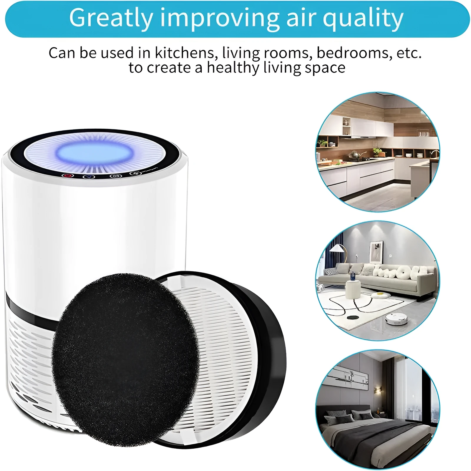 Levoit LV-H132 air purifier replacement filter screen and cotton kit