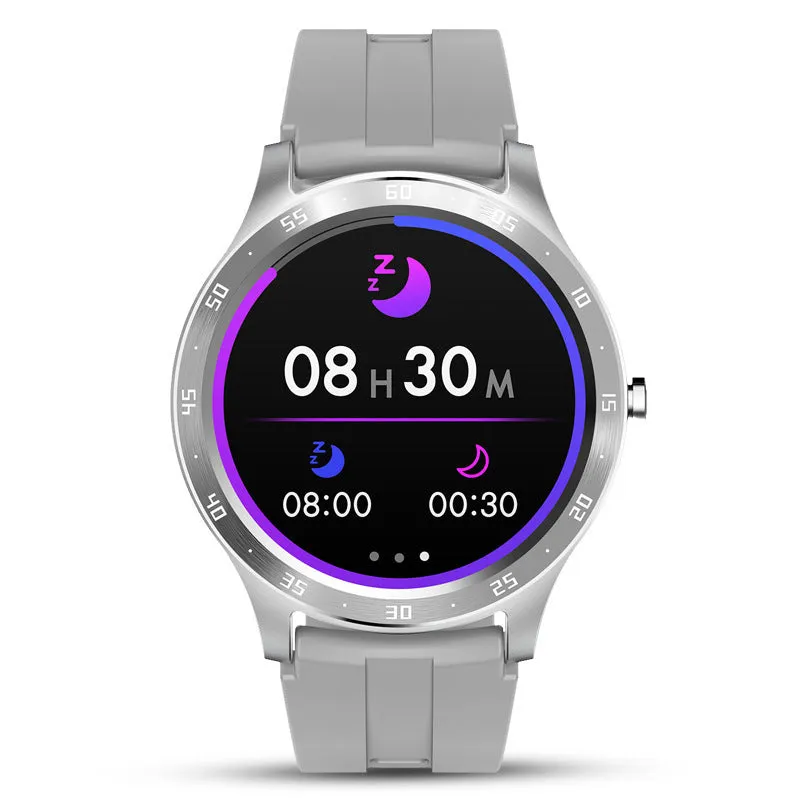S20 smart fitness bracelet with 1.28-inch screen on a wrist, showing sleep tracking data.