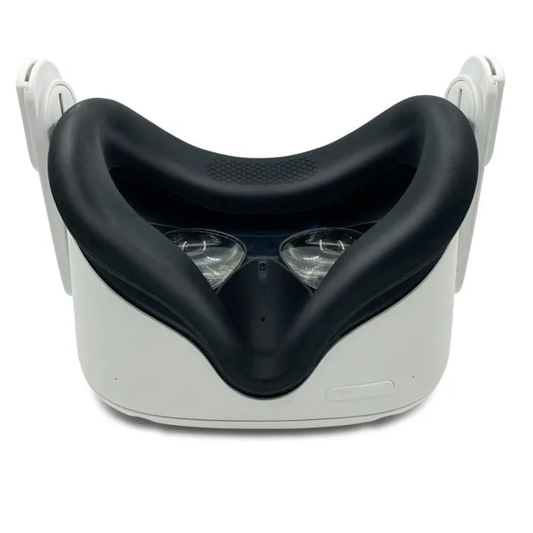 Black silicone glasses accessories set with protective cover, eye mask, and handles