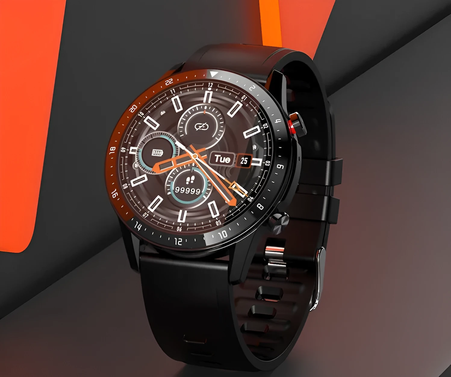Blue alloy Bluetooth smartwatch with 1.3-inch screen showing call interface on wrist