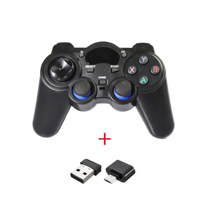 Multi-platform wireless gaming controller in black, blue, grey, or red with human curve design