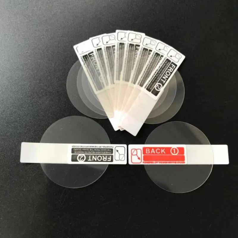 Transparent PET screen protector film for Ticwatch2 smartwatch with three pieces and matte finish