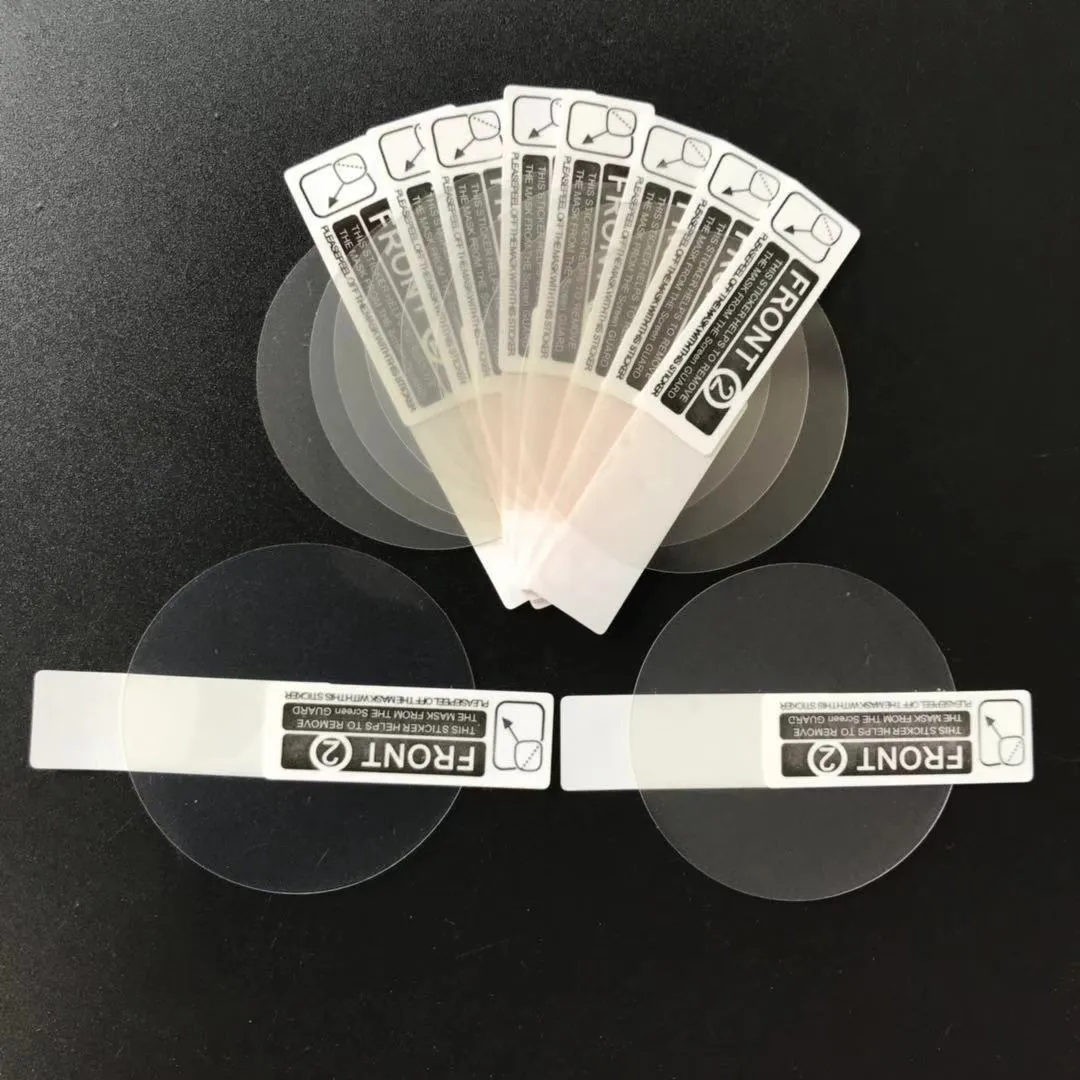 Transparent PET screen protector film for Ticwatch2 smartwatch with three pieces and matte finish