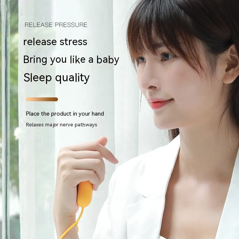 Insomnia help device intelligent hand grip sleeping aid instrument with remote control in spring dawn colours