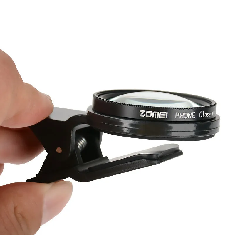 12.5x magnification smartphone macro lens with 37mm aluminium frame and universal clip attachment