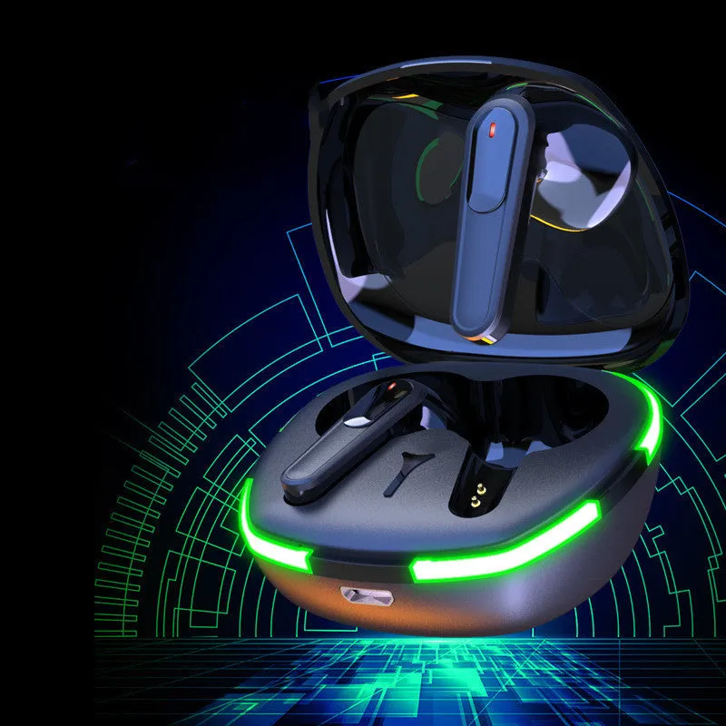 Black matte finish Pro60 Bluetooth wireless headset with half-in-ear design and charging case.