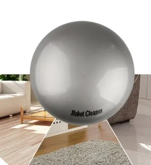 Compact silver automatic vacuum cleaner robot on a wooden floor