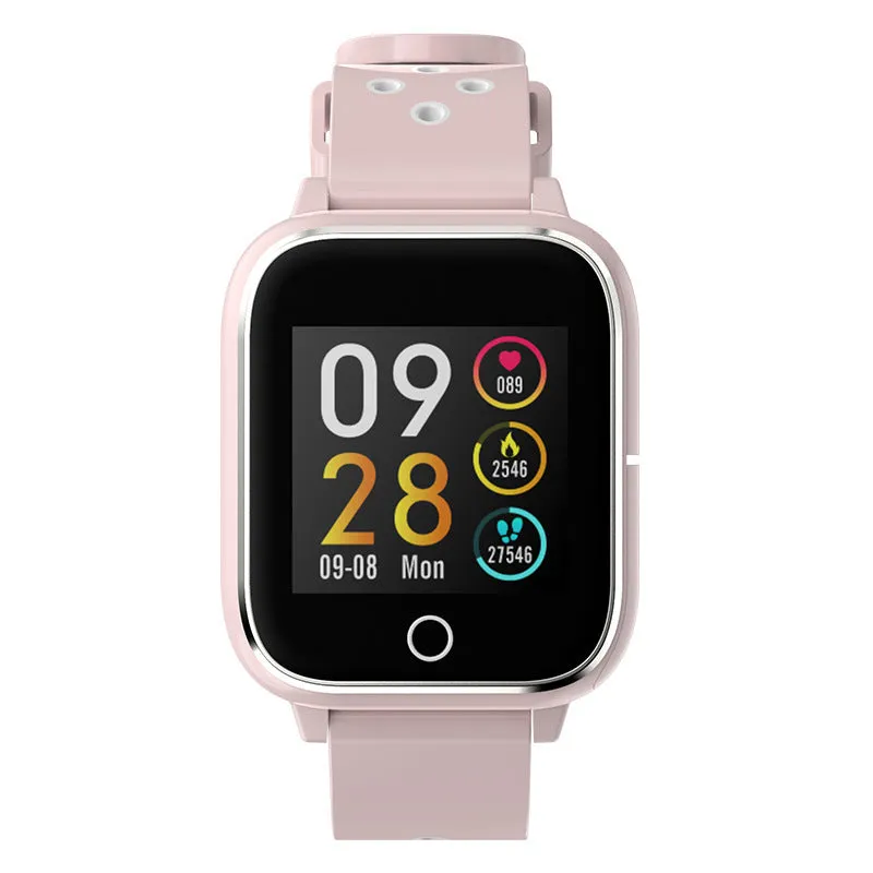 M6 smart call watch with TWS headset on a sporty silicone strap, showing the 1.3-inch touch screen.