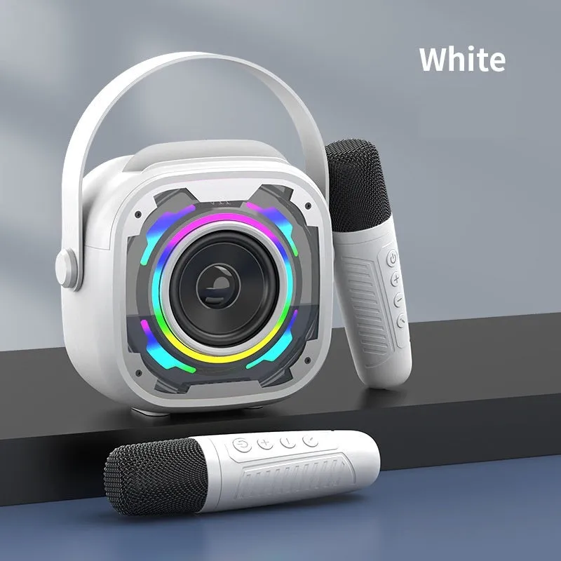 Portable wireless Bluetooth karaoke speaker with microphone in V11 colours